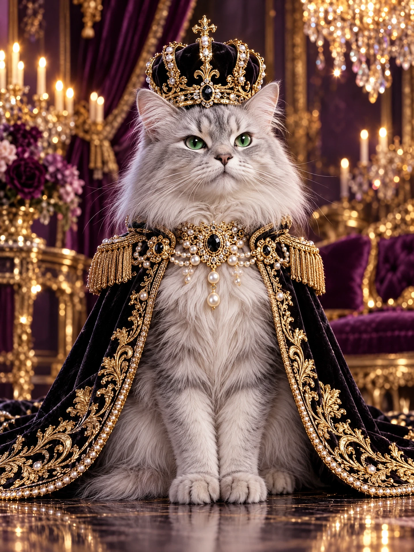 Royal-Katzenavatar: Midnight Icon